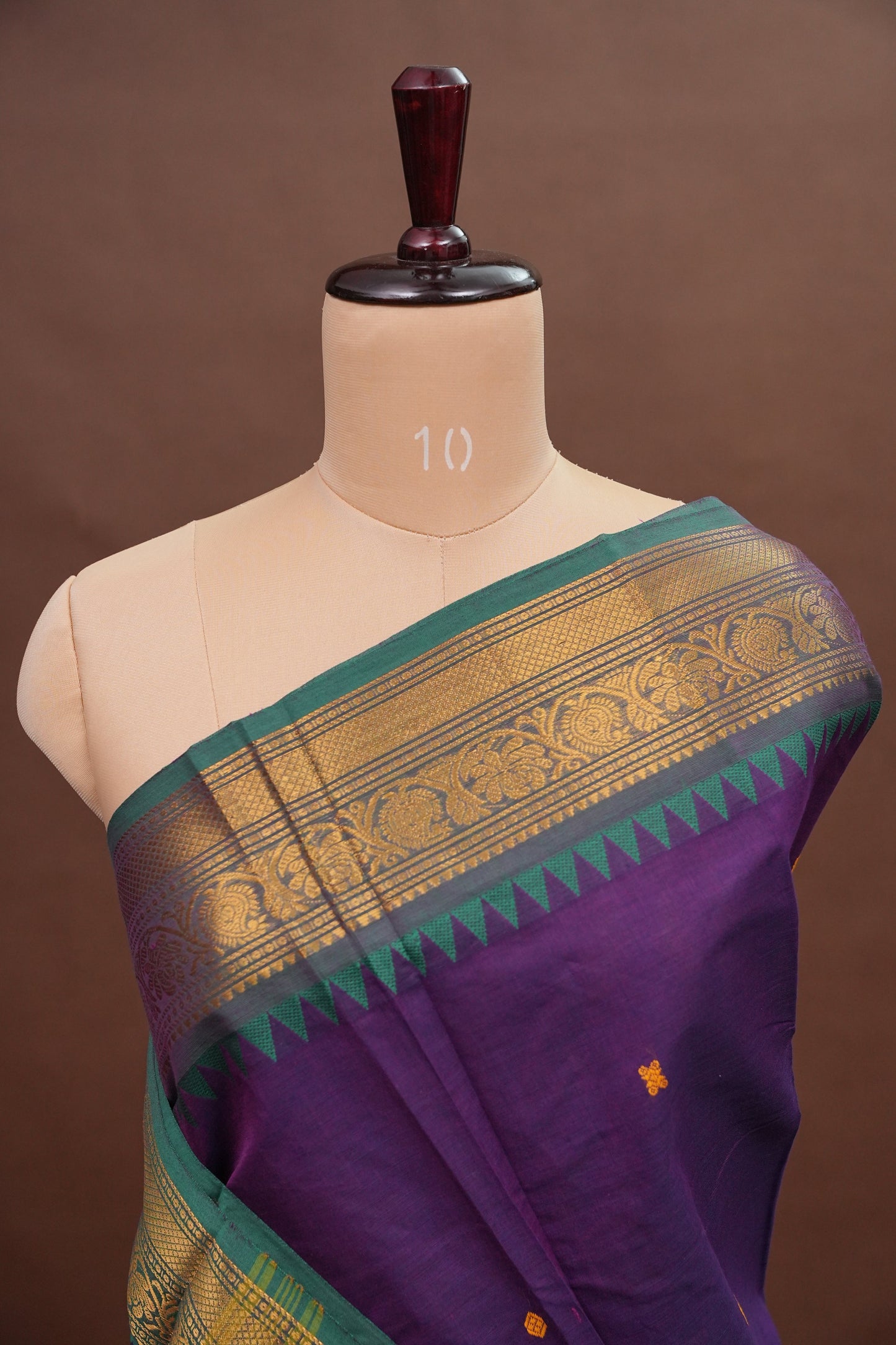 Kanchi Cotton Sarees - Purple & Blue