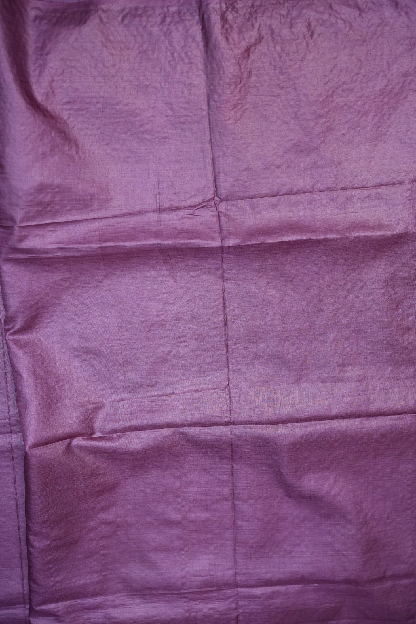 Pure Tussar Silk Saree with Floral Cutwork Embroidered Borders – Purple