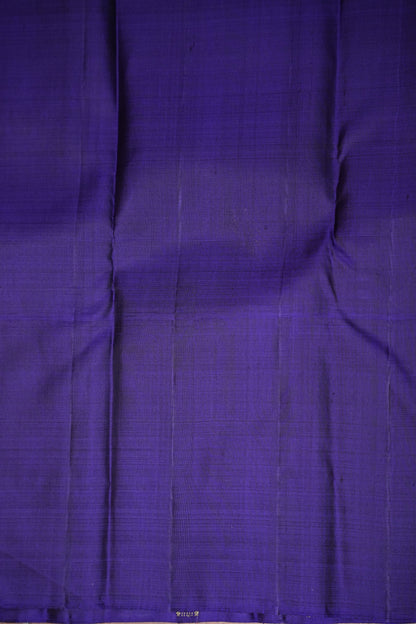 Emerald Green & Royal Blue Pure Kanchipuram Silk Saree|Silk Mark Certified