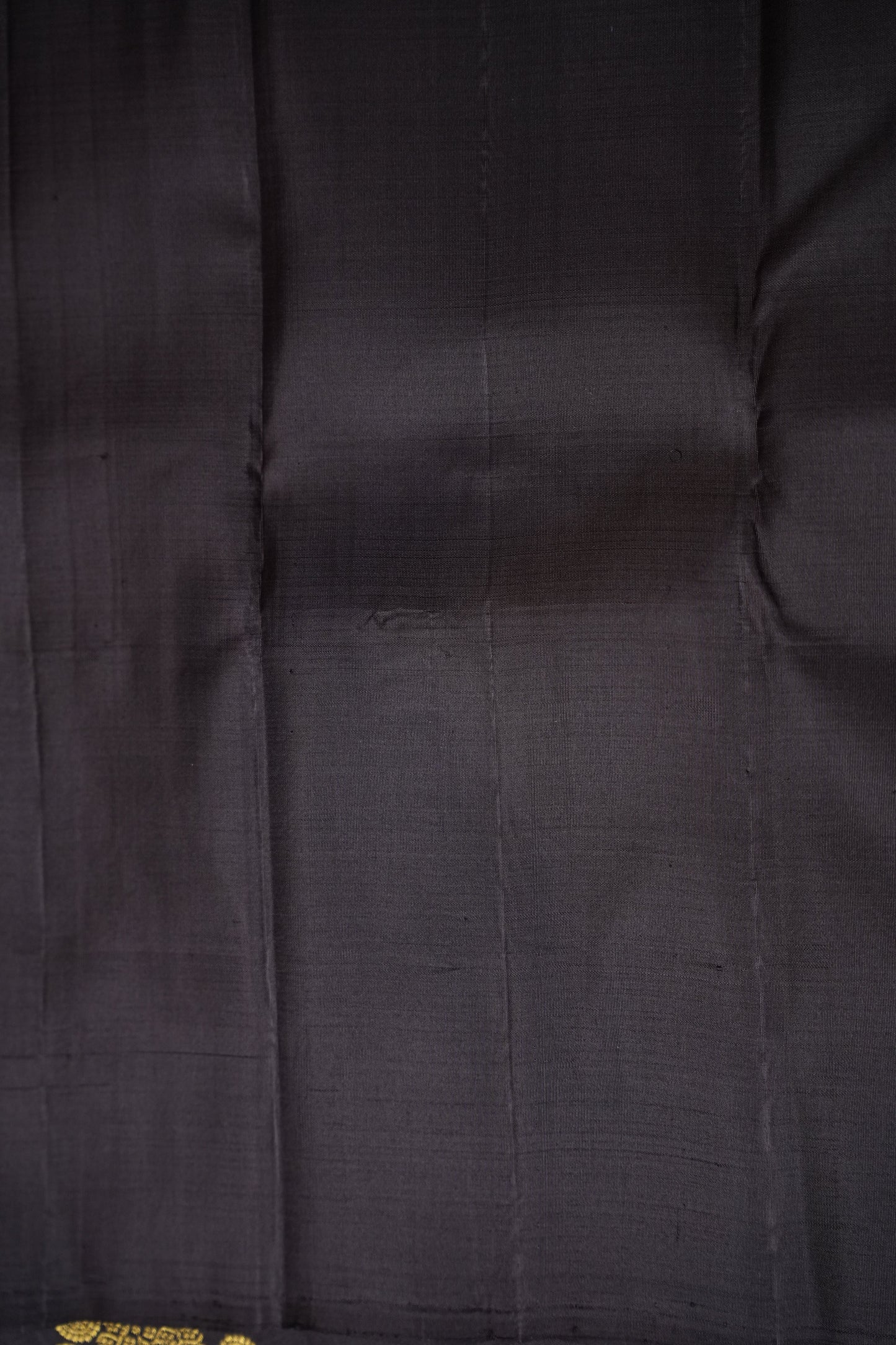 Rust Orange & Black Pure Kanchipuram Silk Saree|Silk Mark Certified