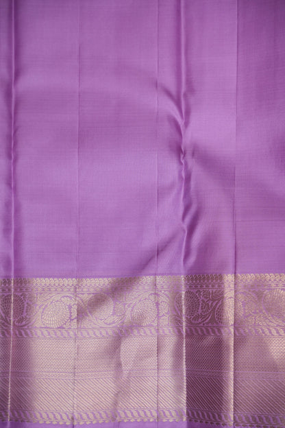 Lavender Fully Brocade Pure Kanchipuram Silk Saree|Silk Mark Certified