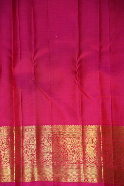 Purple & Pink Pure Kanchipuram Silk Saree|Silk Mark Certified