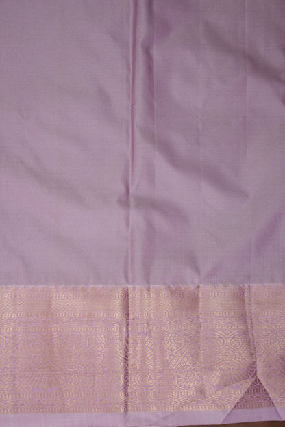 Kanchivaram Semi Silk Saree - Emerald Green with Baby Pink