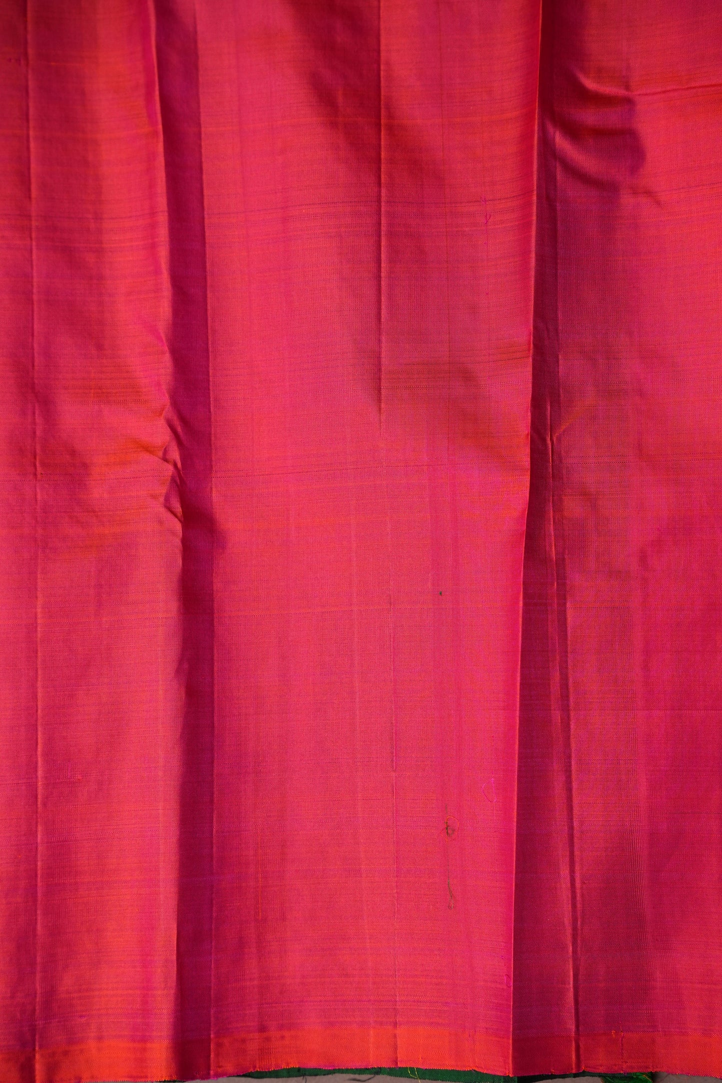 Bottle Green Pure Kanchipuram Borderless Silk Saree|Silk Mark Certified
