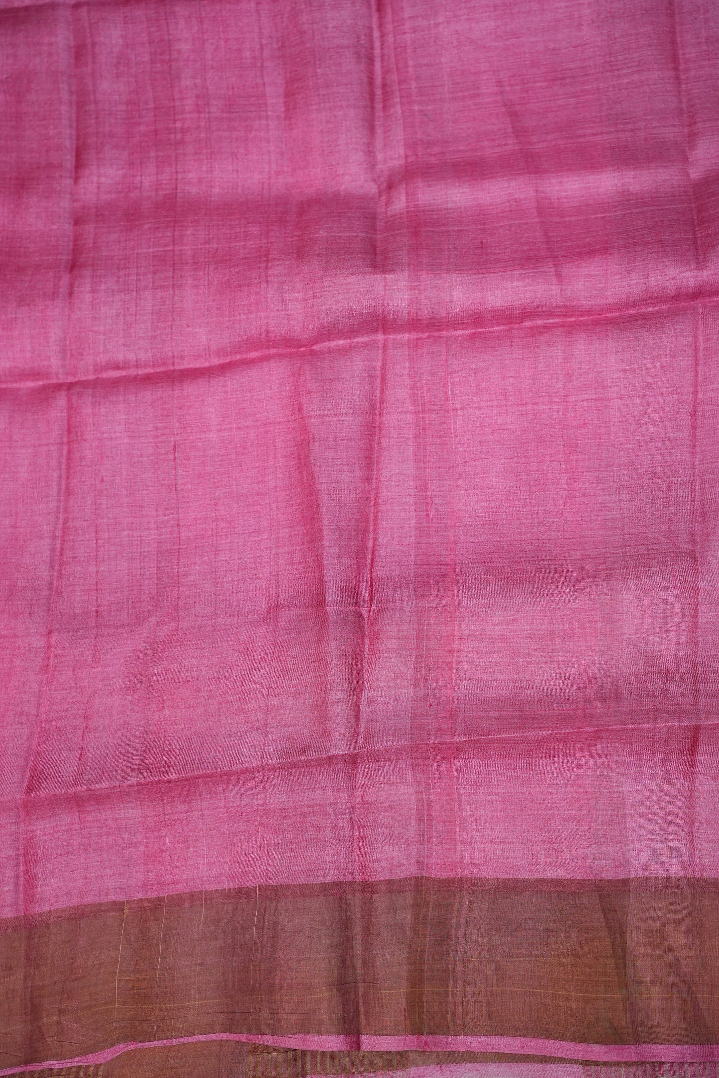 Pure Tussar Silk Saree with Floral Prints | Silk Mark Certified - Lavender & Pink