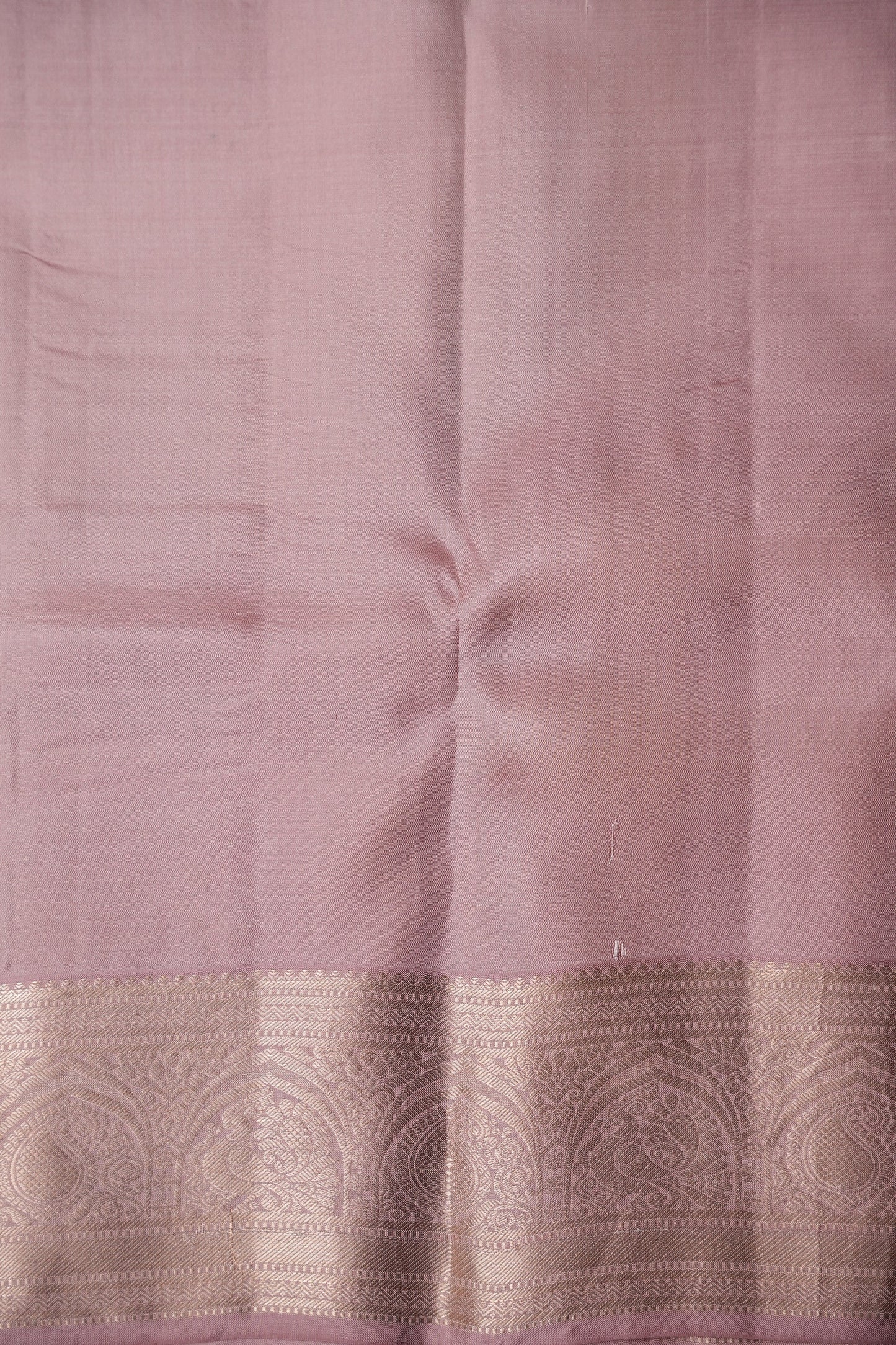 Pastel Nude Pure Kanchipuram Silk Saree|Silk Mark Certified