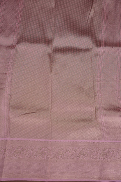 Kanchivaram Semi Silk Saree - Magenta with Baby Pink