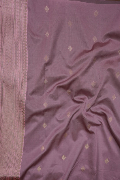 Kanchivaram Semi Silk Saree - Magenta with Baby Pink