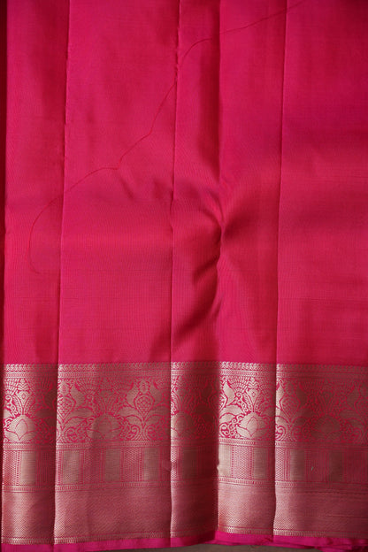 Pure Kanchipuram Brocade Silk Saree - Pink| Silk Mark Certified