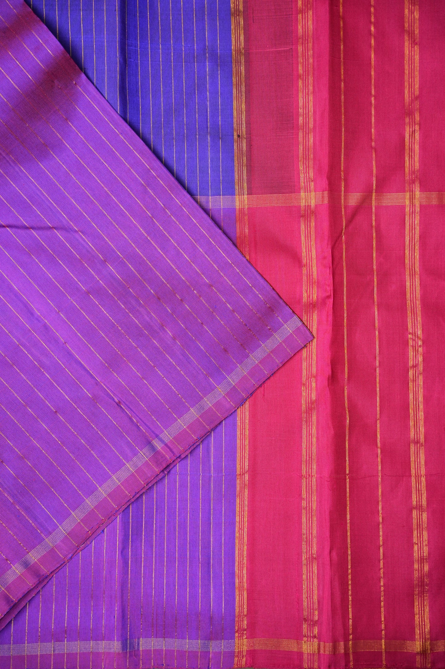 Designer Pure Kanchipuram Silk Saree in Ombre Pattern - Multicolor| Silk Mark Certified