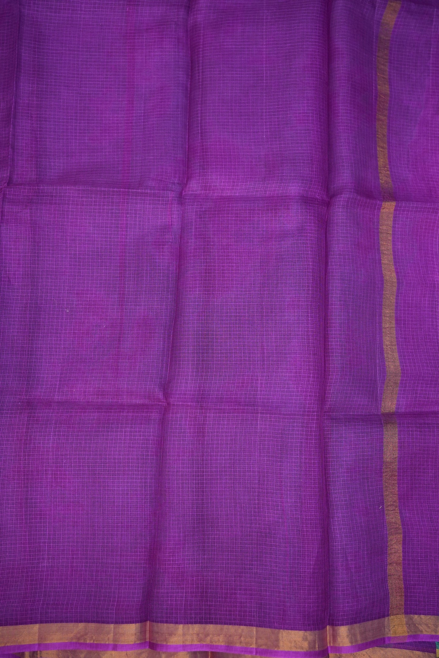 Silk Kota Shibori Tie & Dye Saree - Blue and Pink