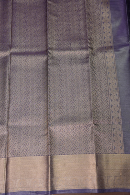 Digital Printed Semi Silk Saree - Pastel Nude