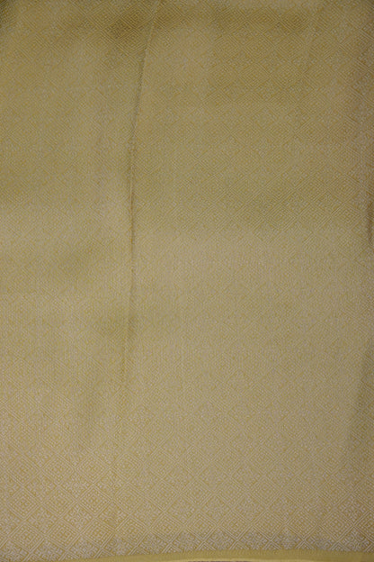 Soft Banarasi Silk Saree - Peach and Green