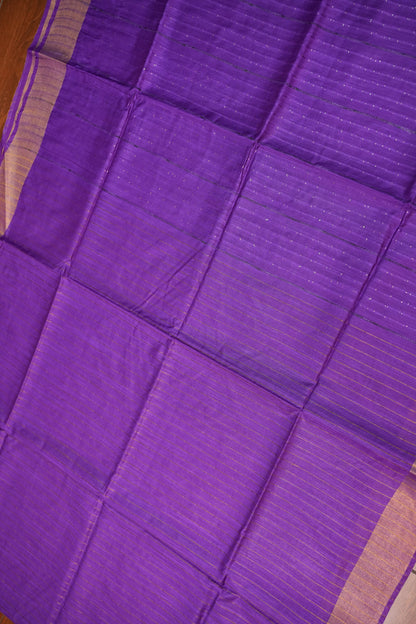 Semi Tussar Staple Saree – Purple