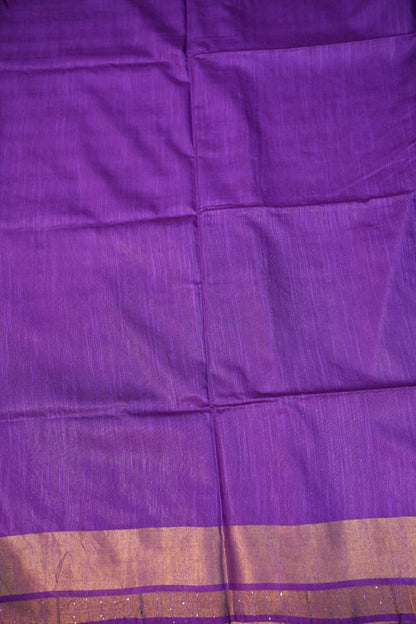 Semi Tussar Staple Saree – Purple