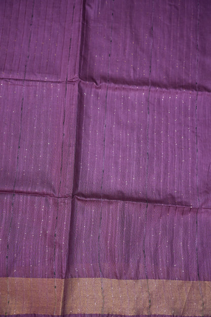 Semi Tussar Staple Saree – Purple