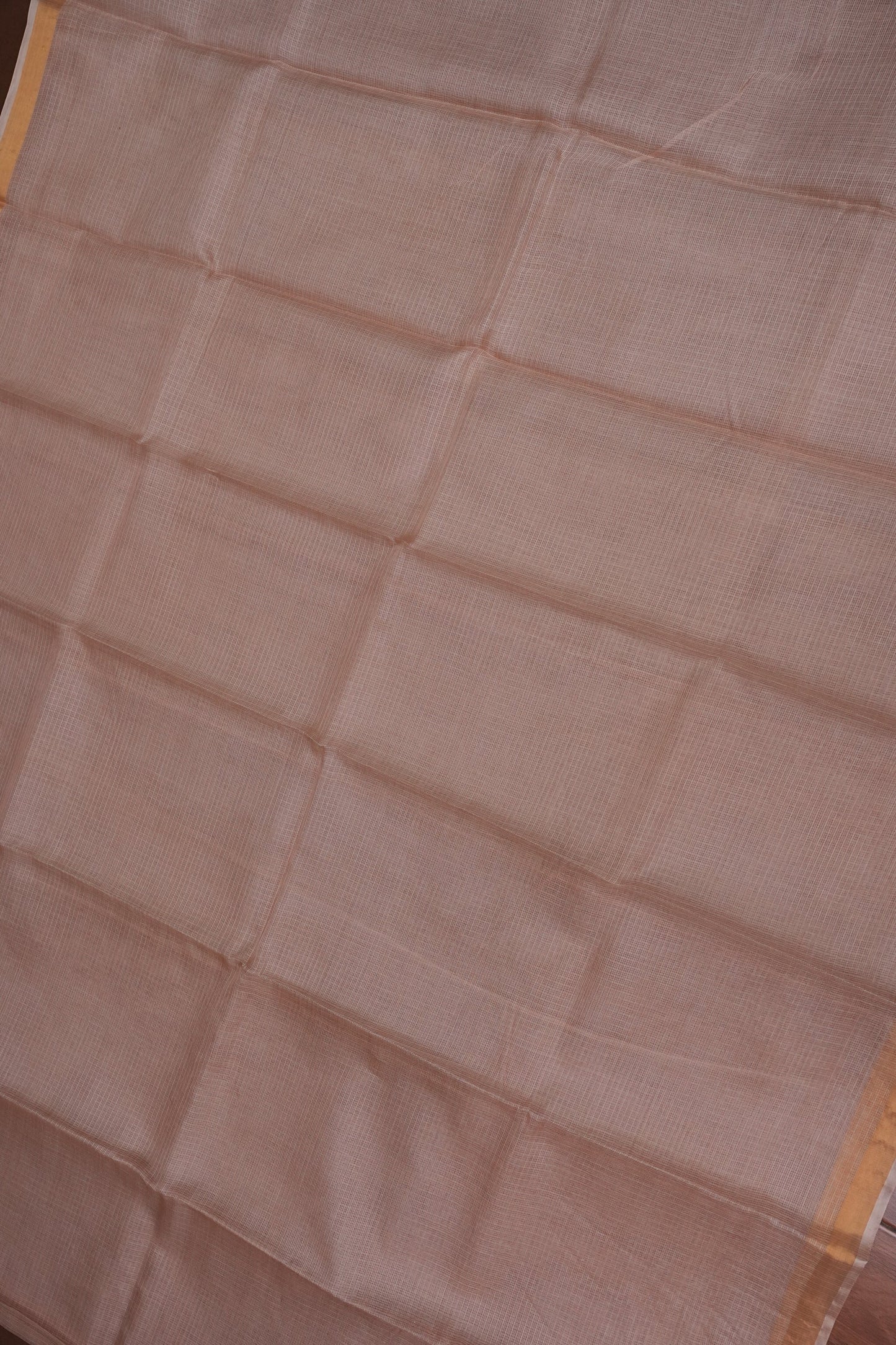 Silk Kota Multicolor Saree - Dusty Nude Shade