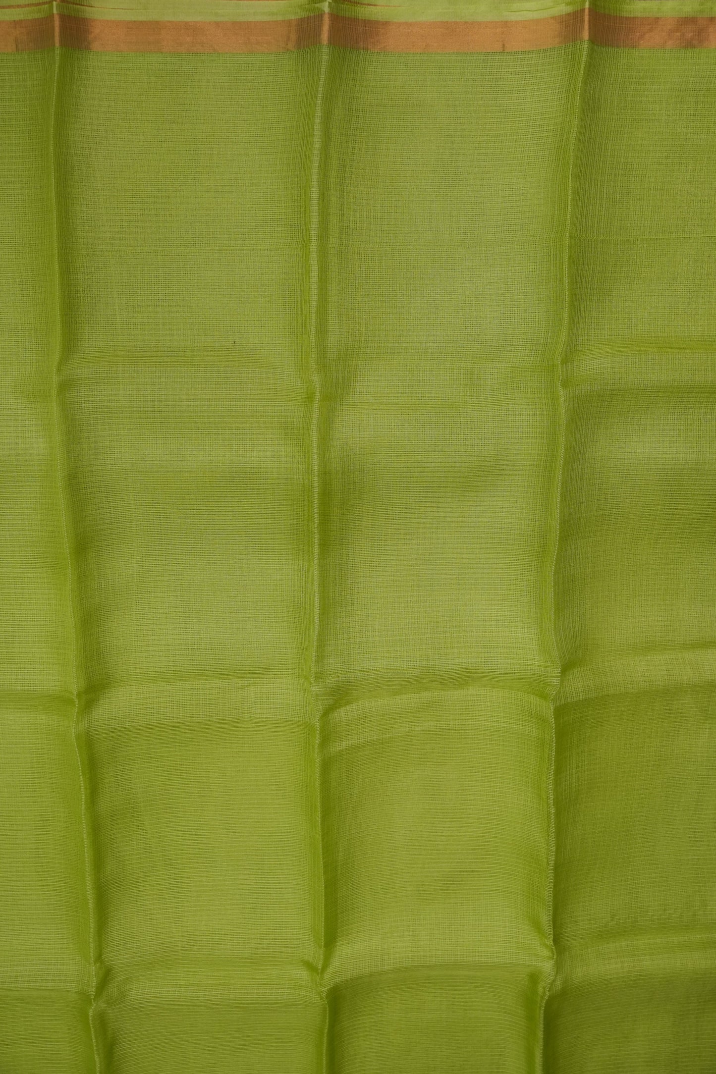 Silk Kota Plain Saree - Sage Green