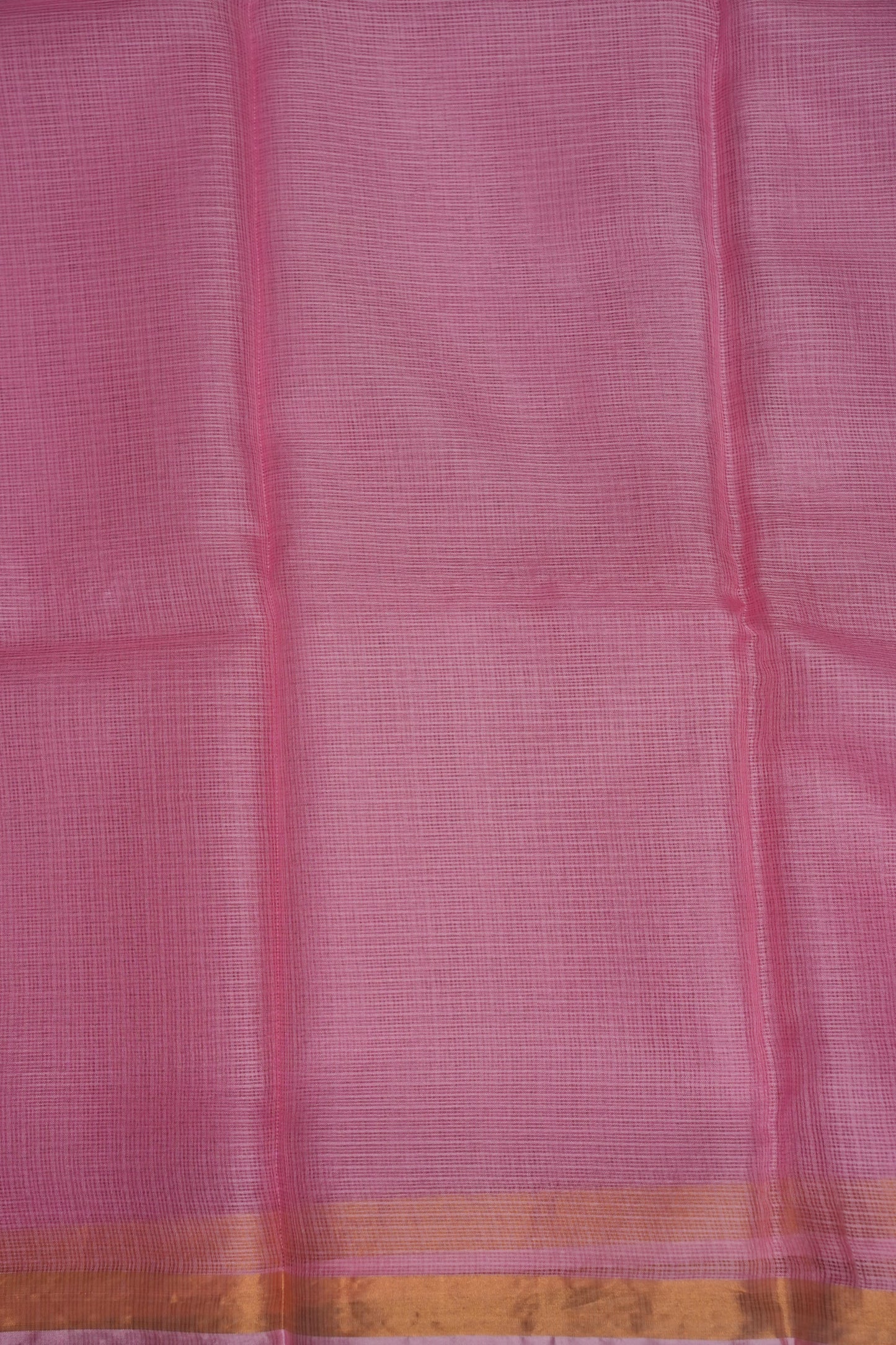 Silk Kota Plain Saree - Blush Pink