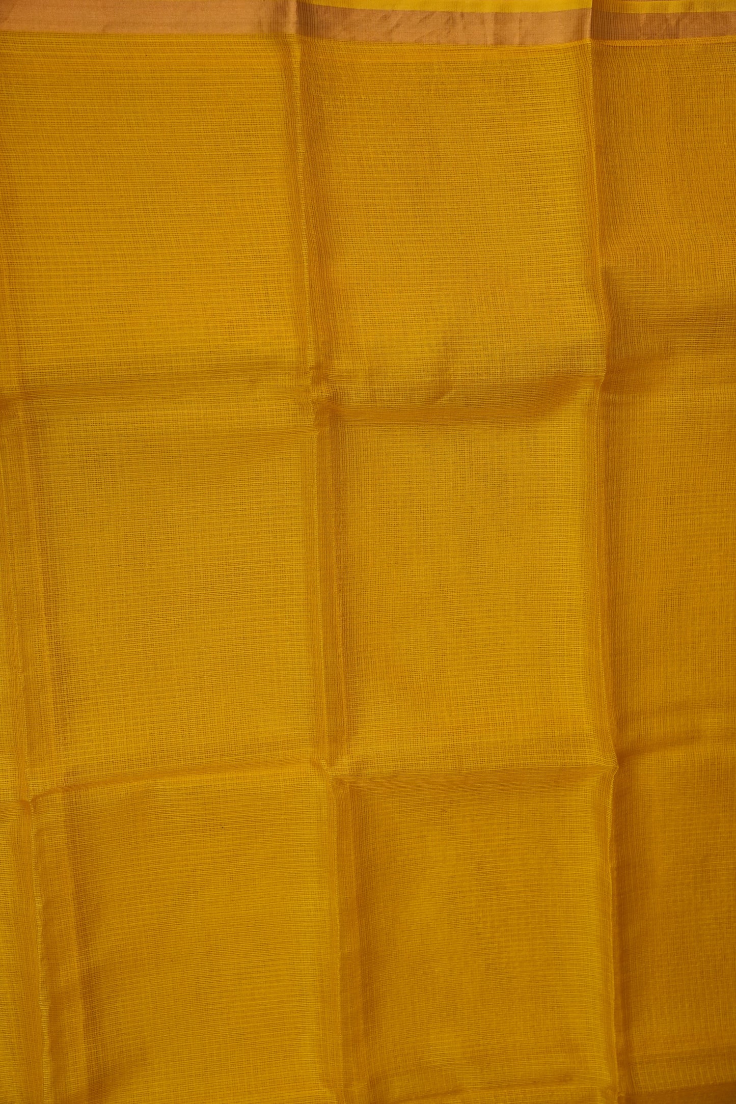 Silk Kota Plain Saree - Yellow