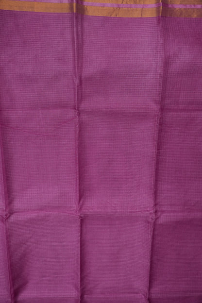 Silk Kota Plain Saree - Candy Pink