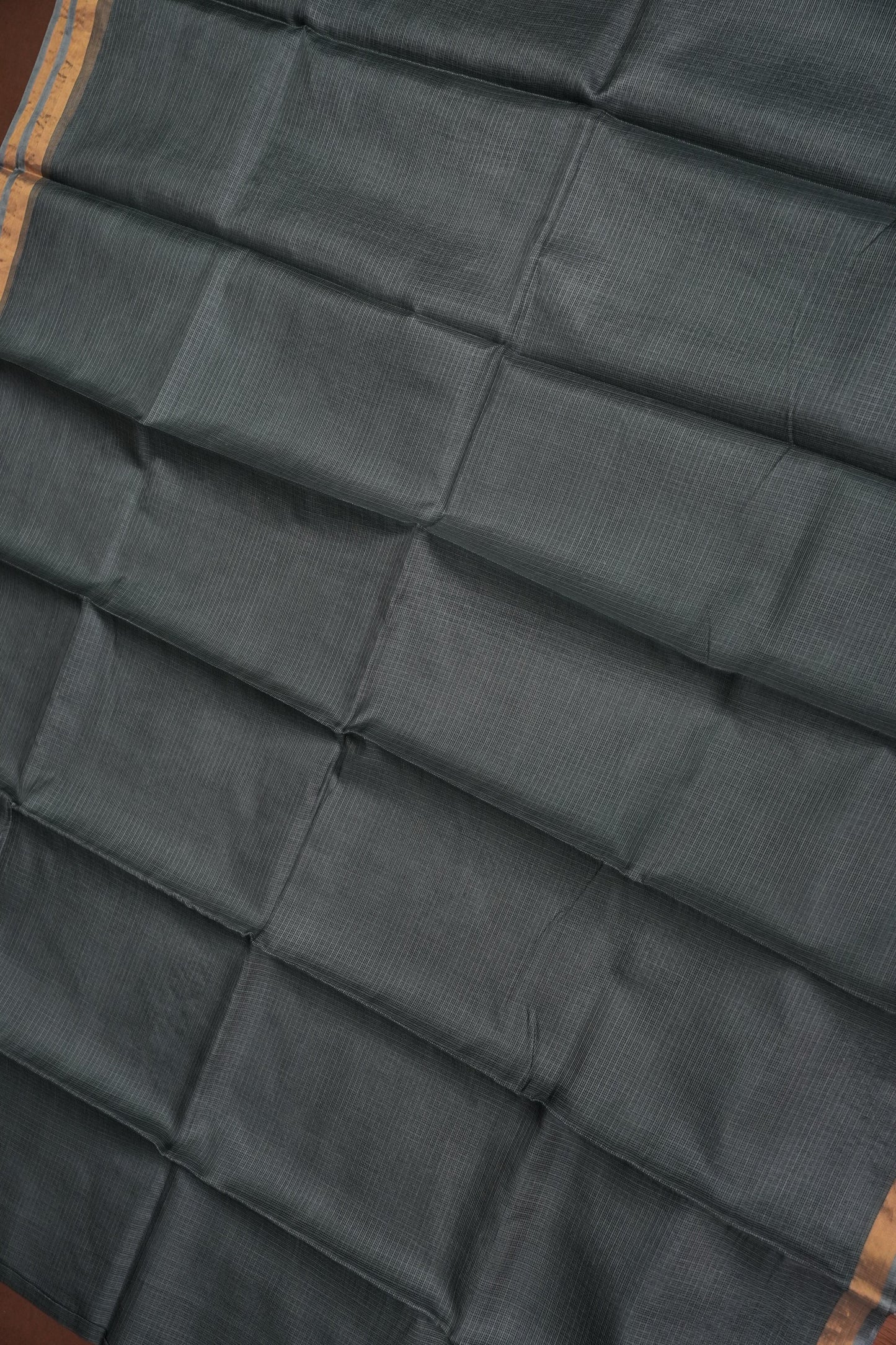 Silk Kota Plain Saree - Grey