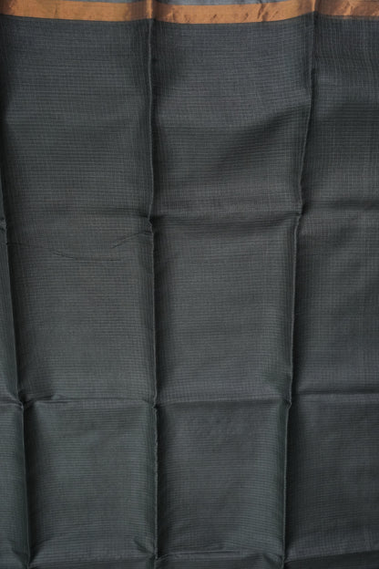 Silk Kota Plain Saree - Grey