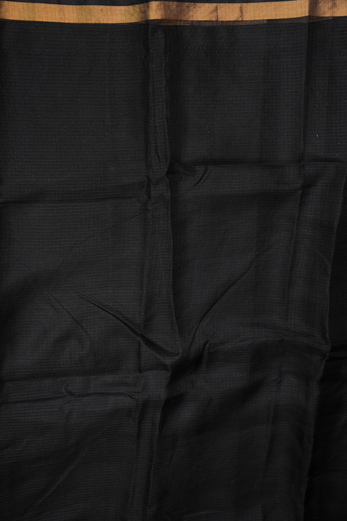 Silk Kota Plain Saree - Black
