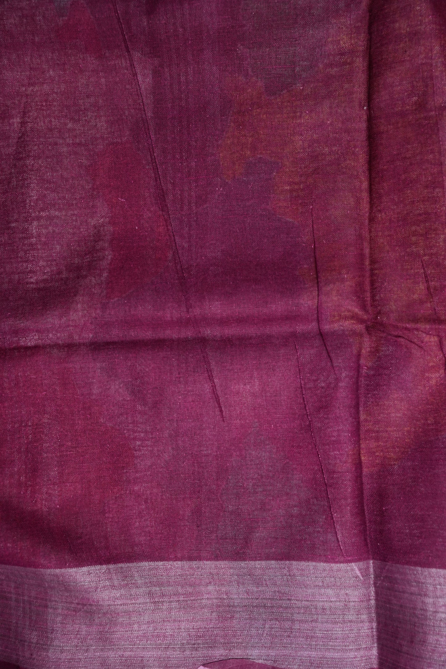 Digital Printed Pure Linen Saree - Multicolor