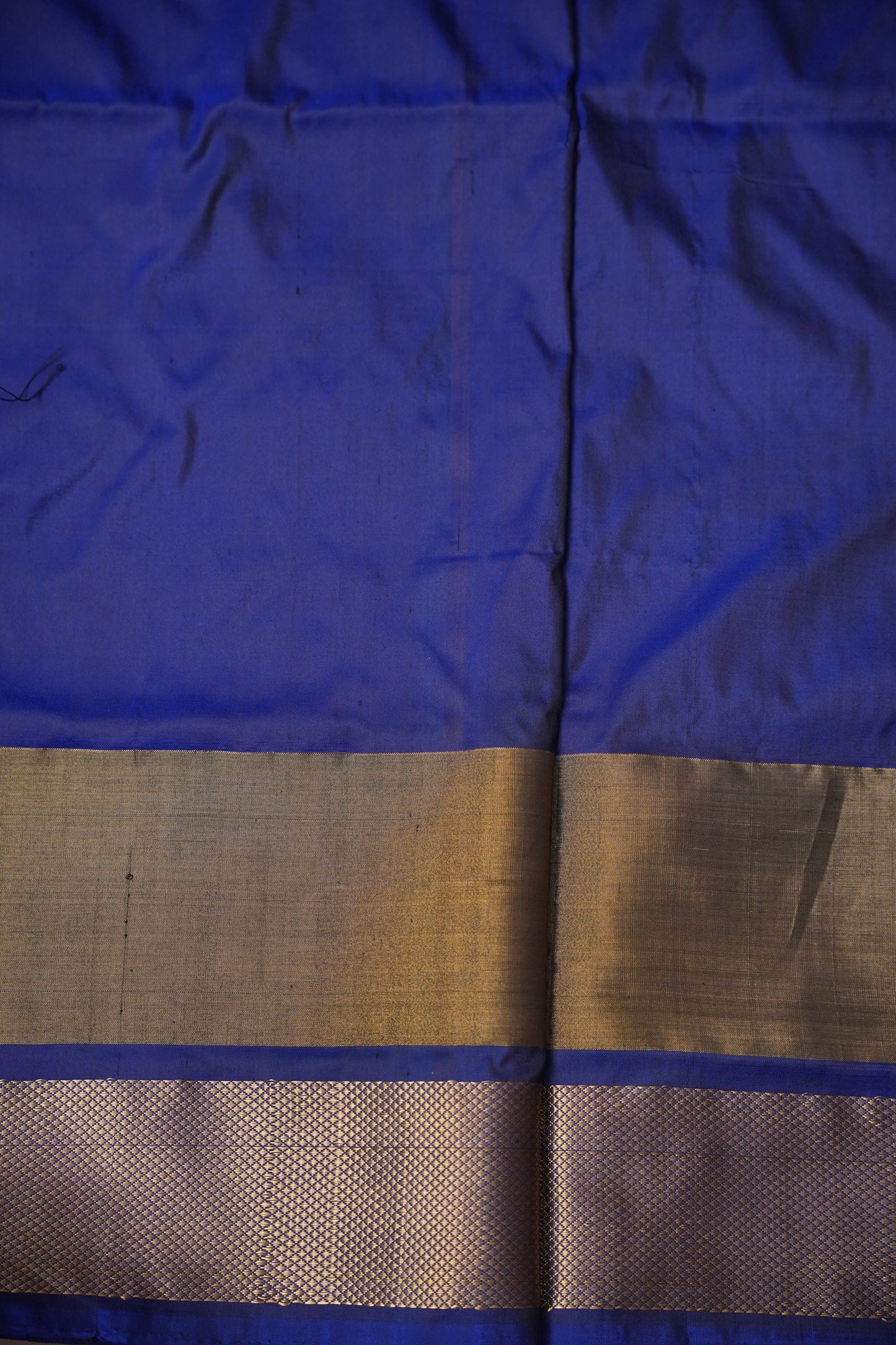 Pure Ikkat Soft Silk Saree - Teal Blue & Royal Blue