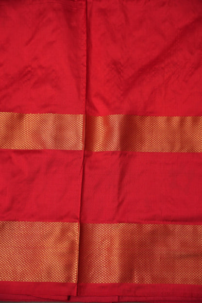 Pure Ikkat Soft Silk Saree - Yellow & Red