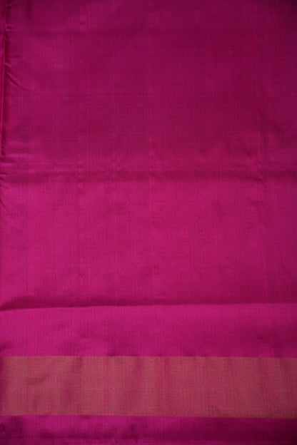 Pure Ikkat Soft Silk Saree - Baby Pink & Rani Pink