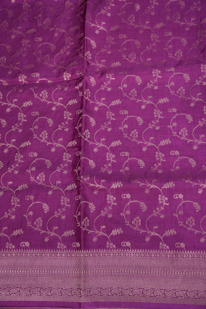 Banarasi Silk Saree – Elegant Orchid Pink with Intricate Subtle Gold Zari Weave