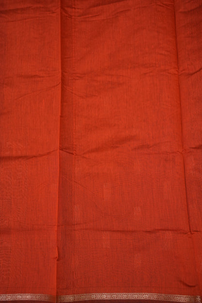 Maheshwari Silk Cotton Saree|Purple & Orange