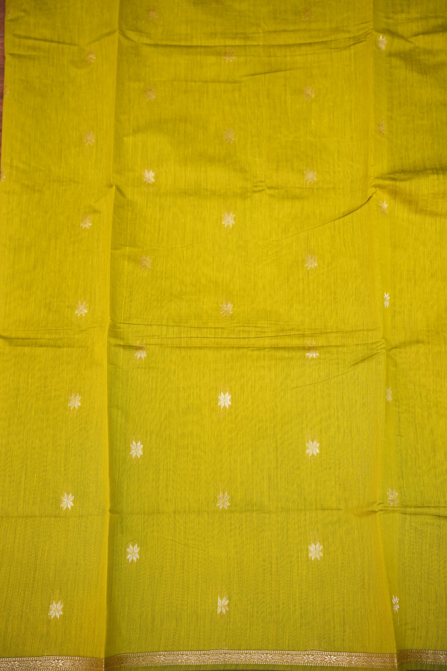 Maheshwari Silk Cotton Saree|Green