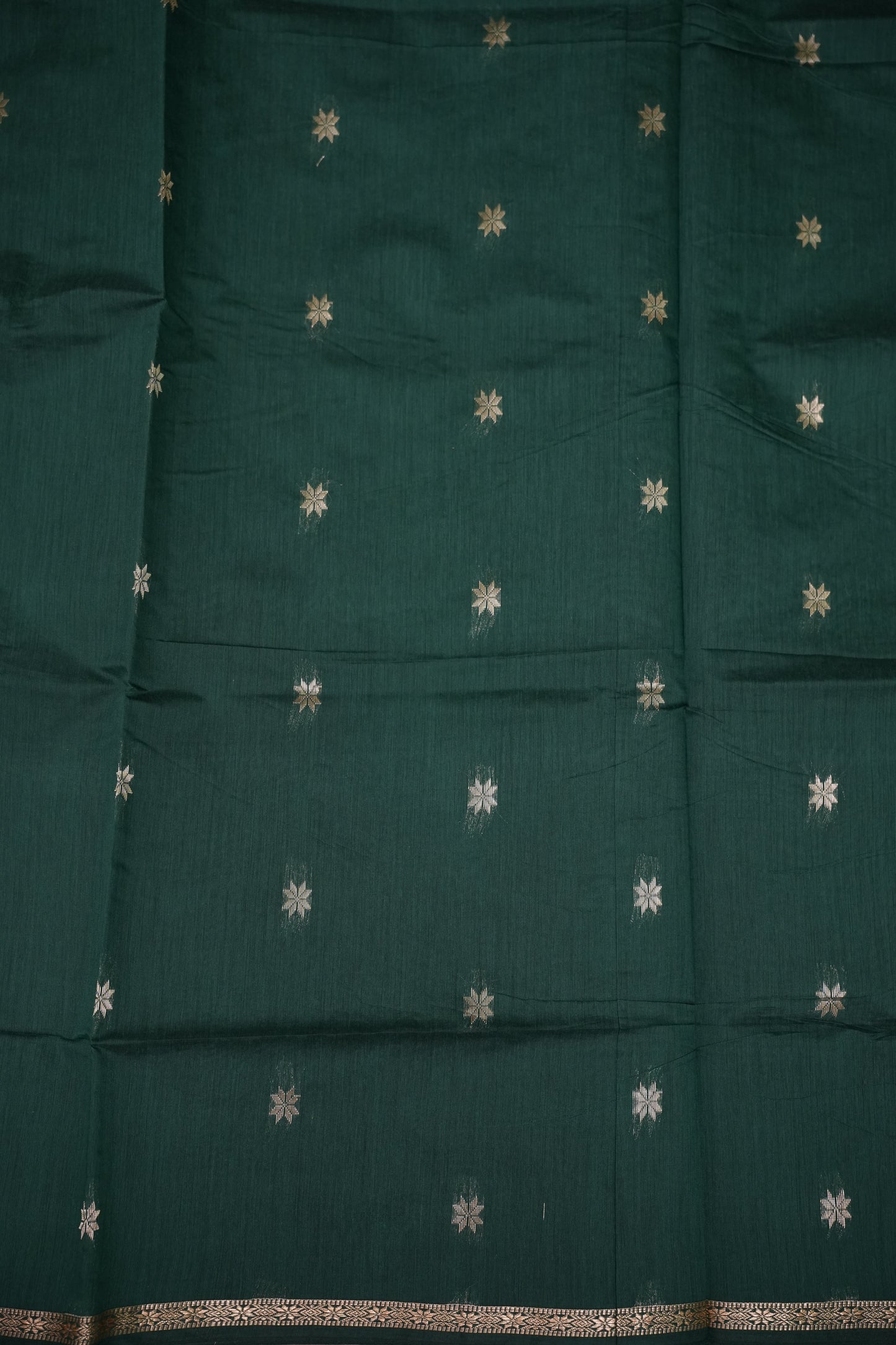 Maheshwari Silk Cotton Saree|Green
