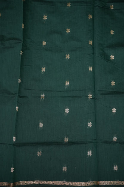 Maheshwari Silk Cotton Saree|Green