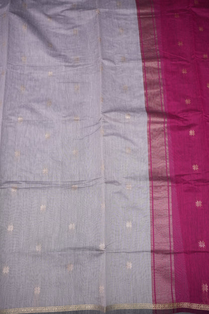 Maheshwari Silk Cotton Saree | Lavender and Pink