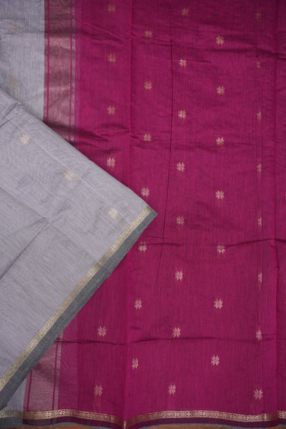 Maheshwari Silk Cotton Saree | Lavender and Pink