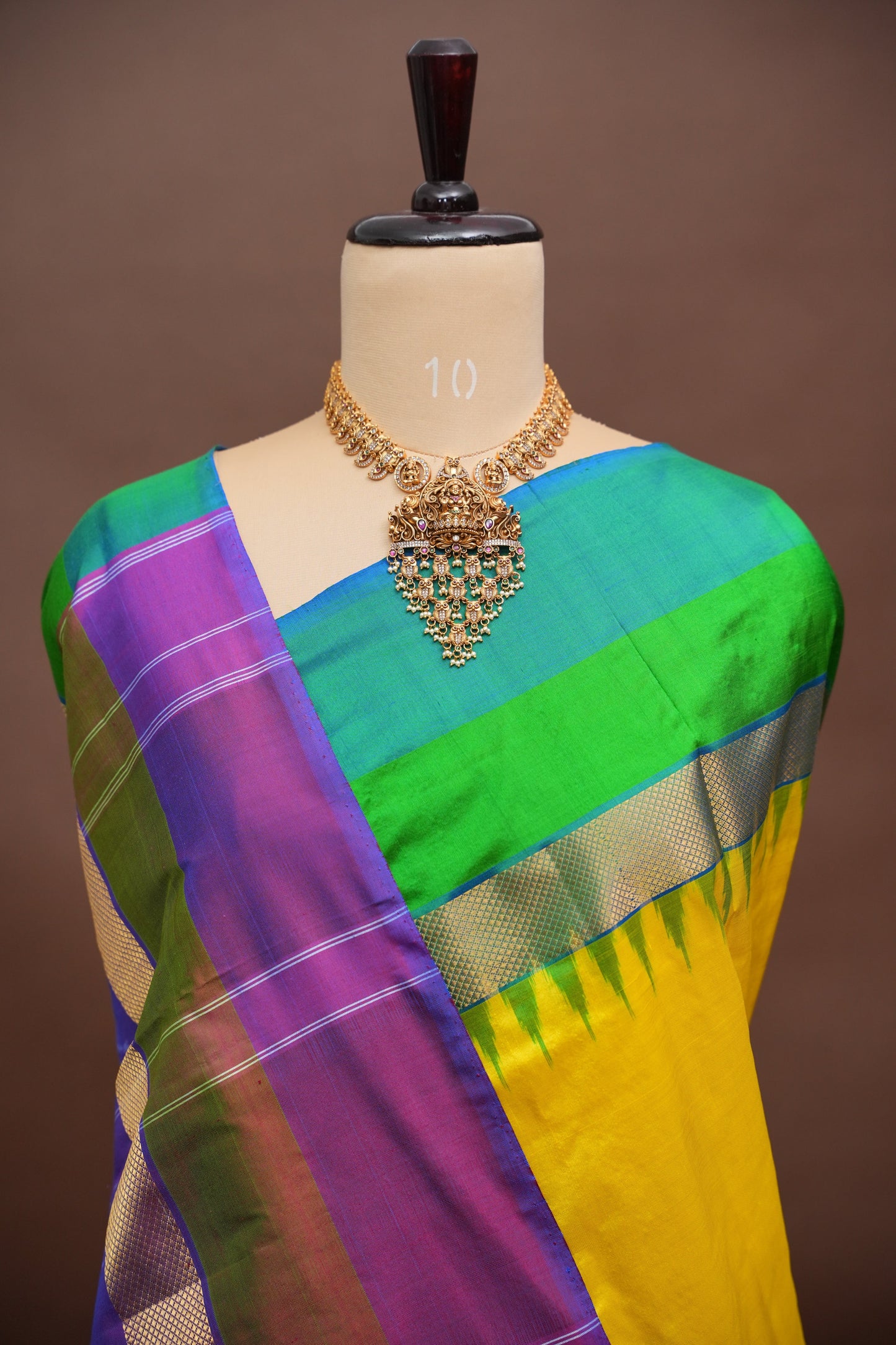 Pure Ikkat Soft Silk Saree - Yellow