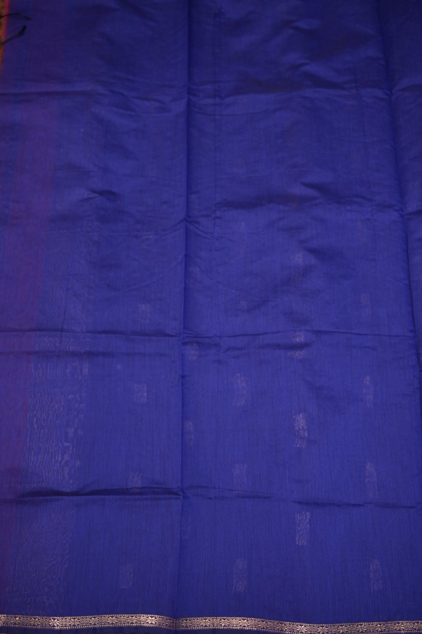 Maheshwari Silk Cotton Saree | Pink and Blue