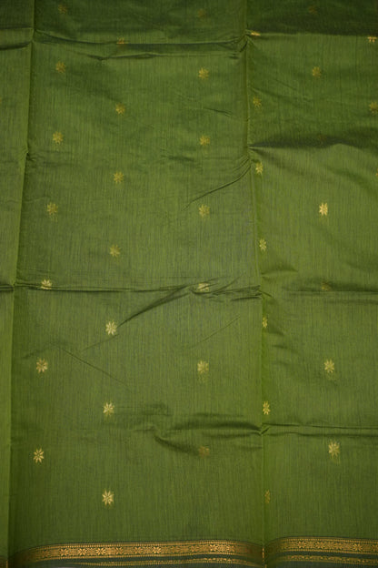 Maheshwari Silk Cotton Saree | Pink and Green