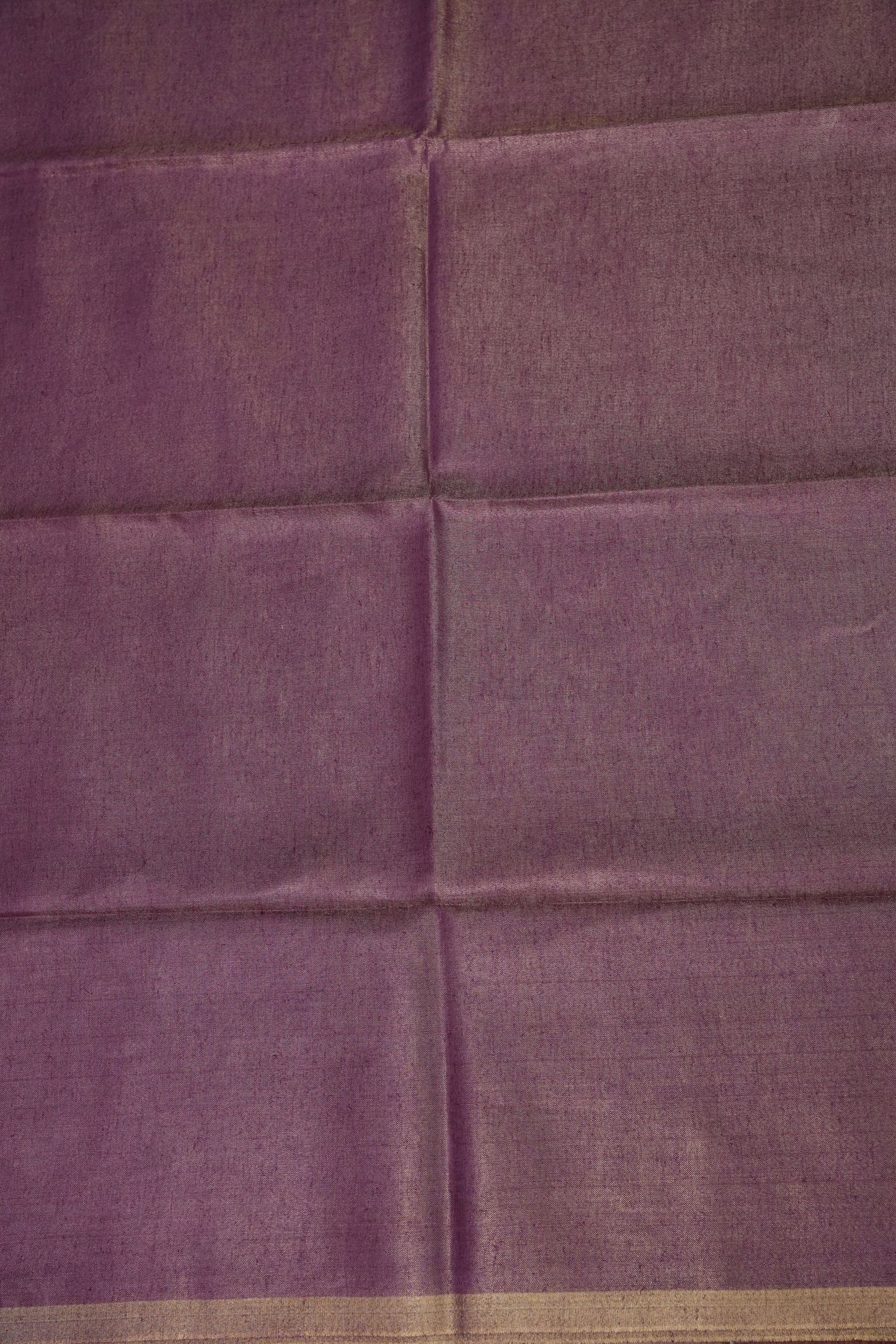 Lavender & Antique Gold Tissue Linen Saree