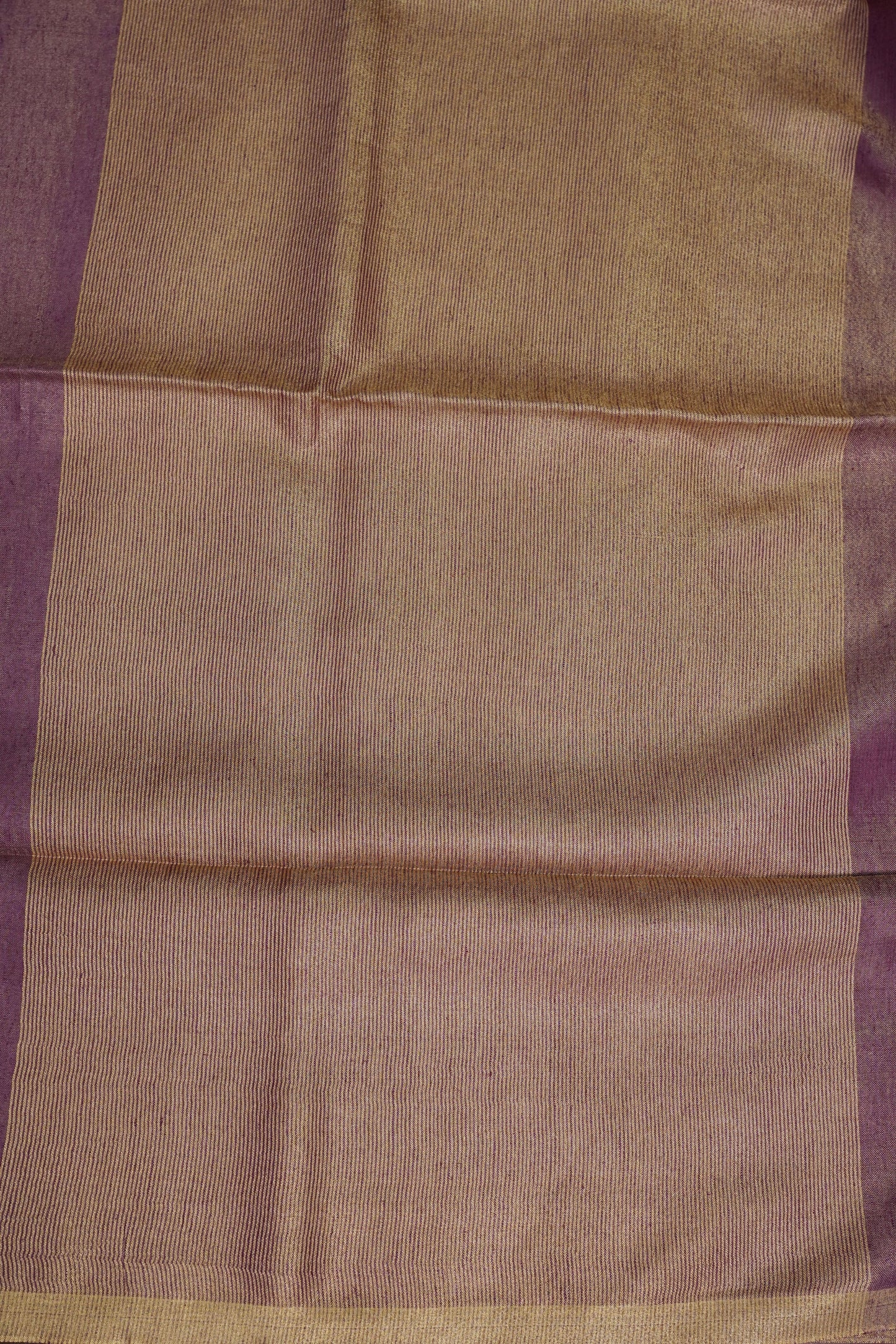 Lavender & Antique Gold Tissue Linen Saree