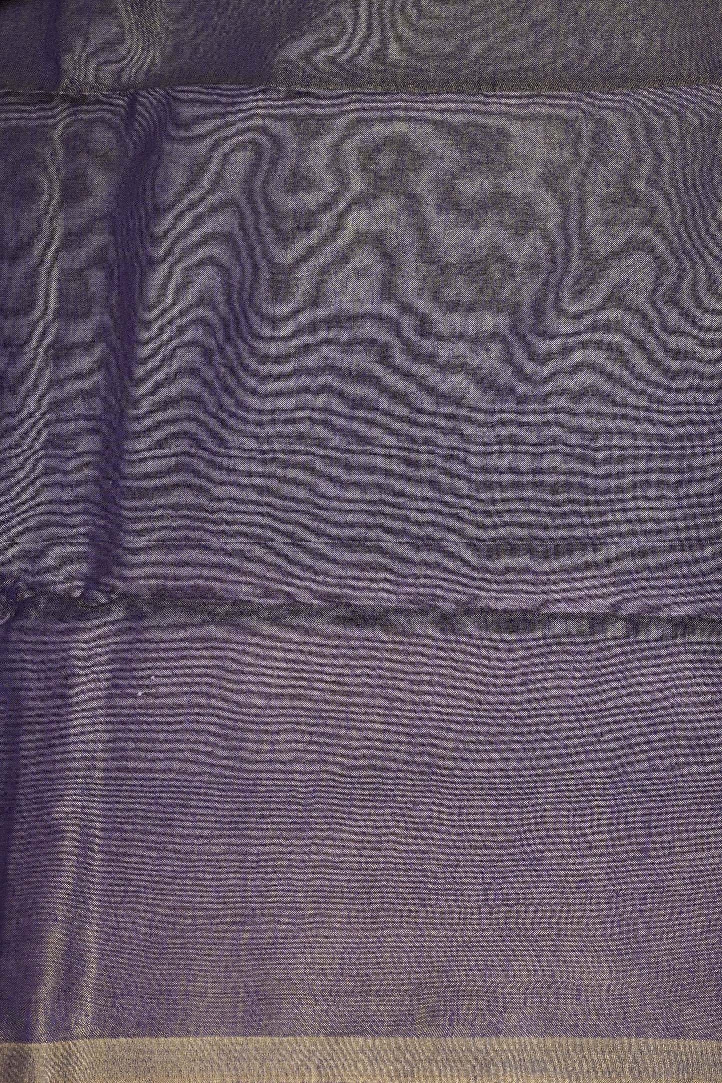 Violet Tissue Linen Saree with Gold Piping Border