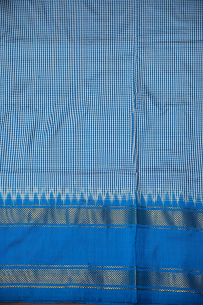 Pure Ikkat Silk Soft Saree - Blue