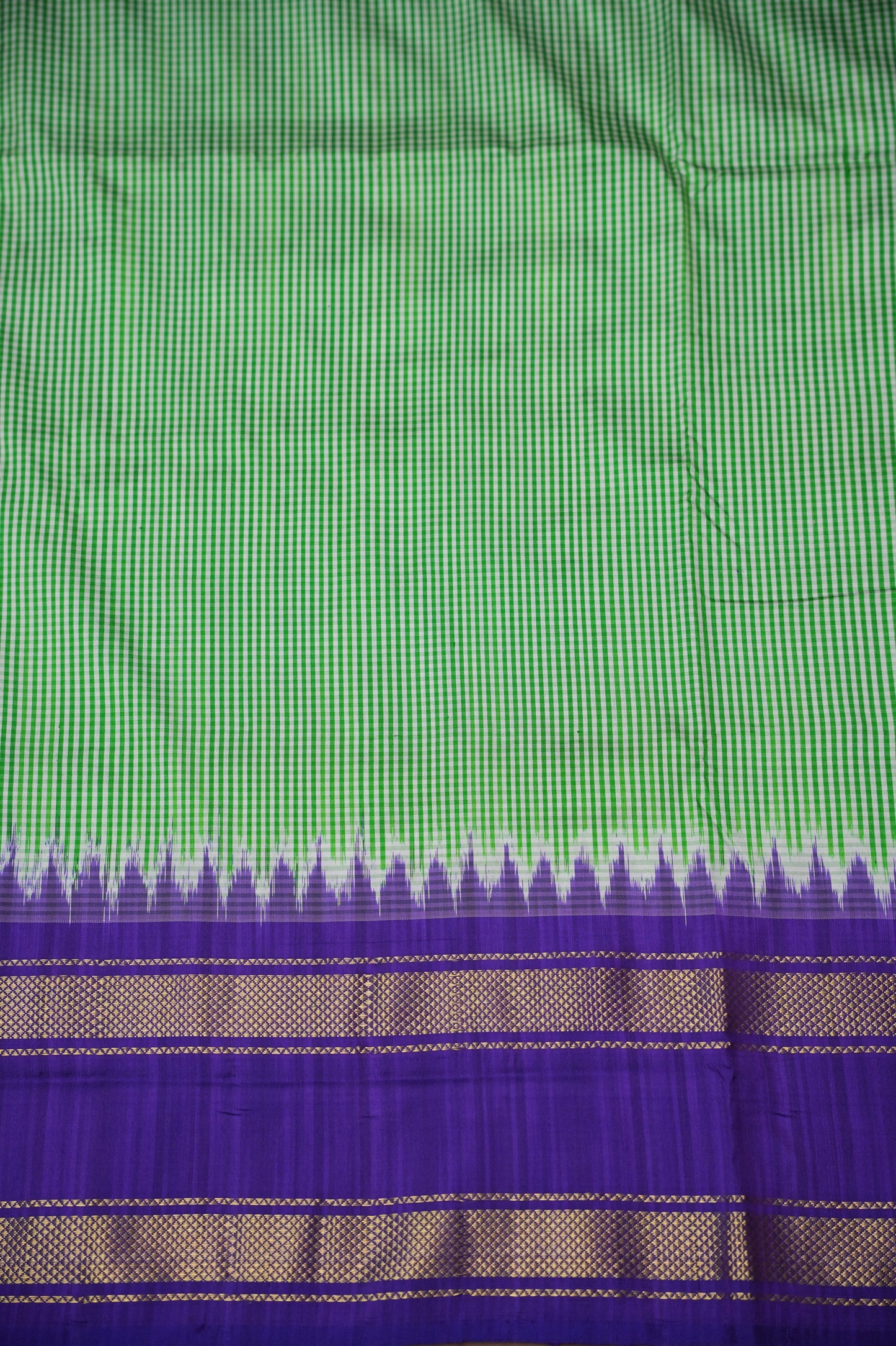Pure Ikkat Soft Silk Saree - Green