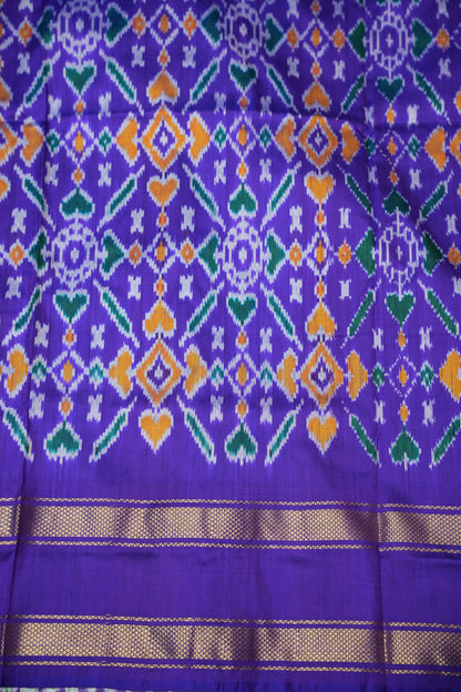 Pure Ikkat Soft Silk Saree - Green