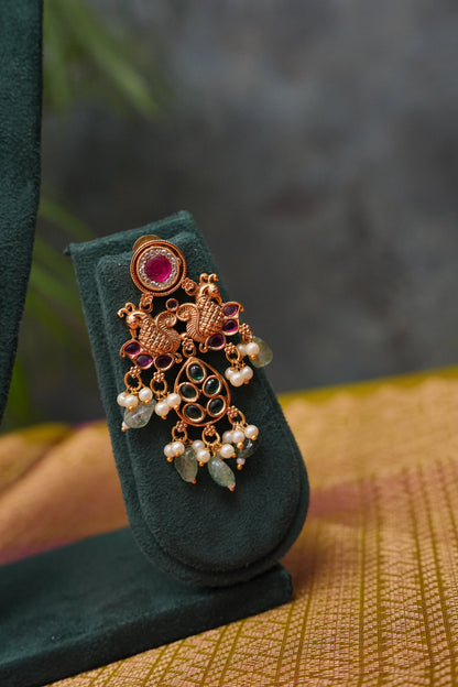 Grand & Exclusive Antique Temple Jewellery Set