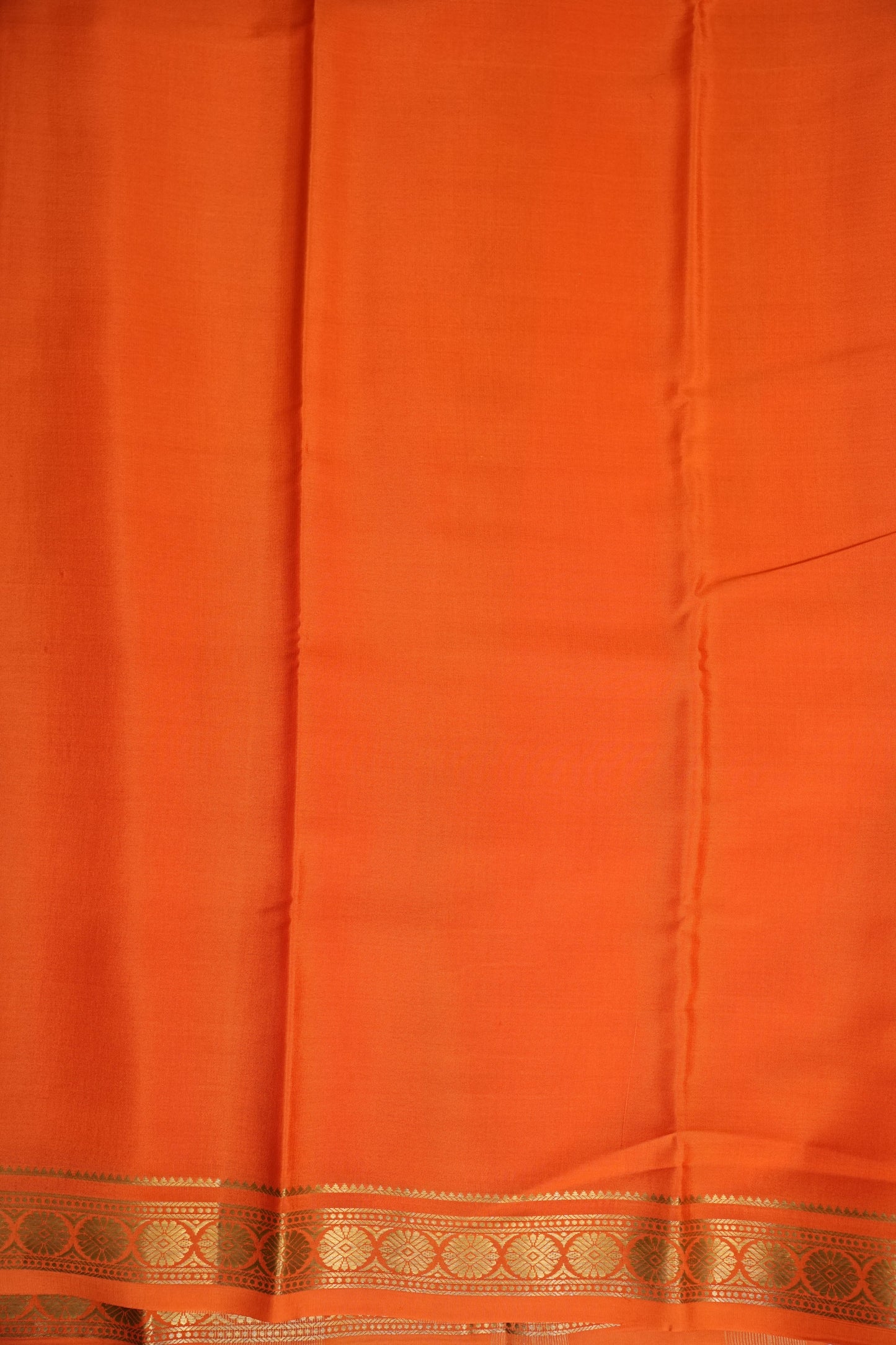 Shibori Tie & Dye Pure Crepe Mysore Silk Saree - Orange